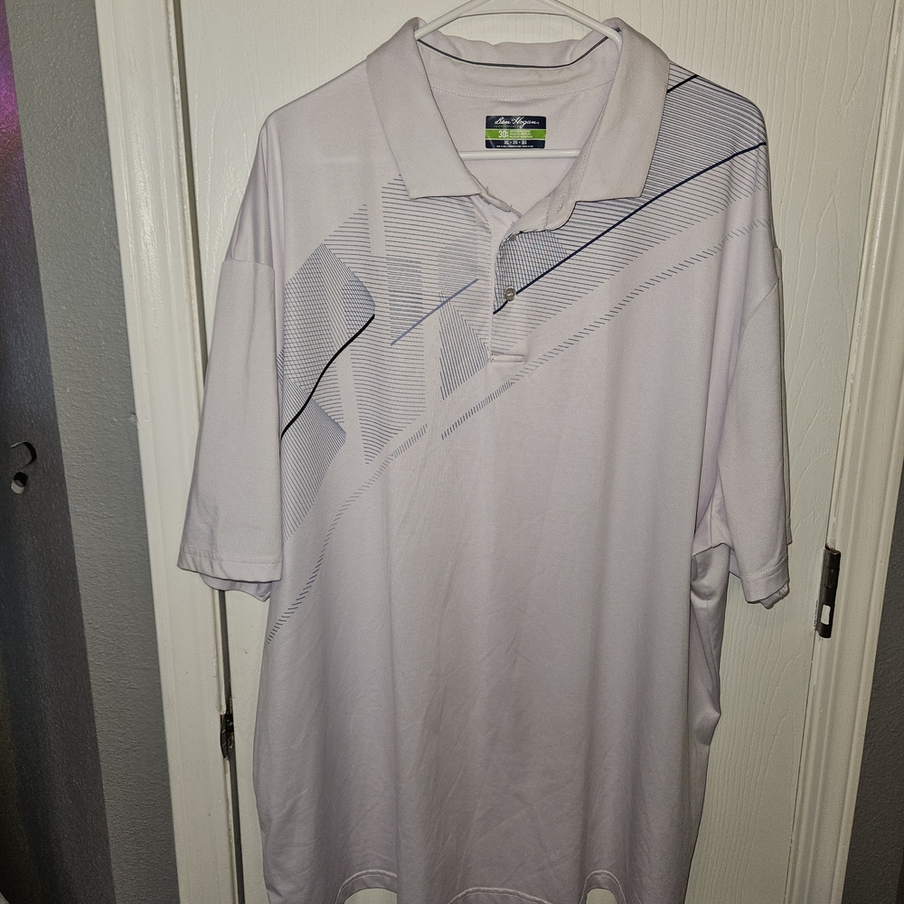 Hogan Men's  Polo with Subtle Diagonal Graphic